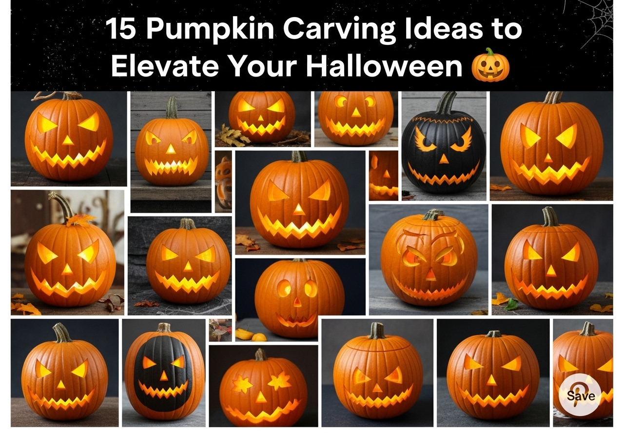 15 Pumpkin Carving Ideas to Elevate Your Halloween 🎃